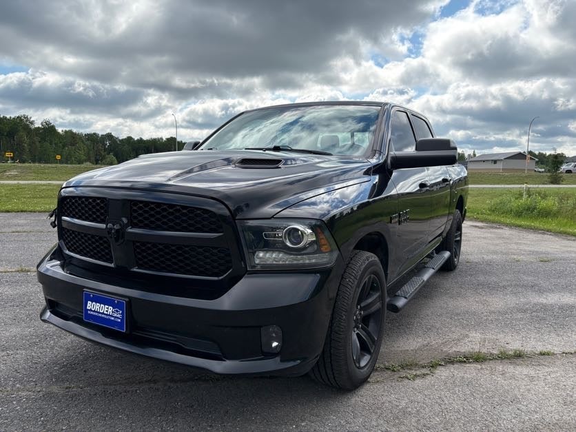 2018 RAM 1500 Night in Black — front three-quarter view