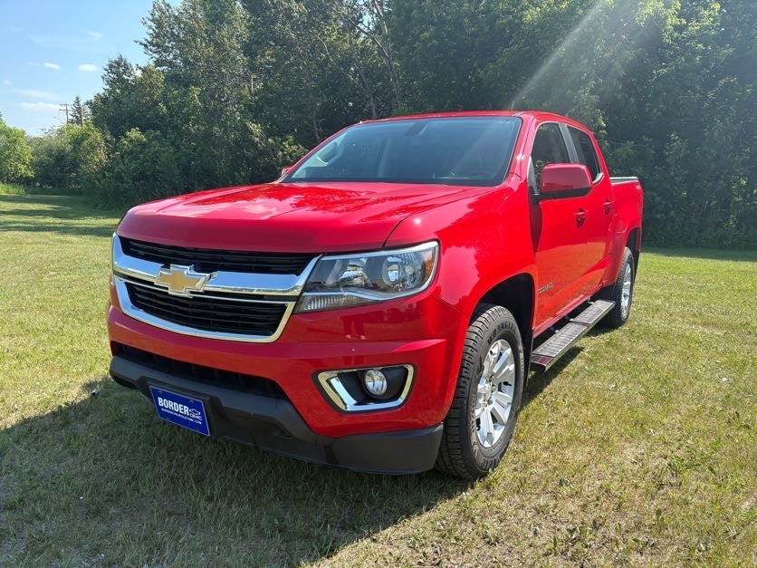 2018 Chevrolet Colorado 4WD LT in Red Hot — front three-quarter view