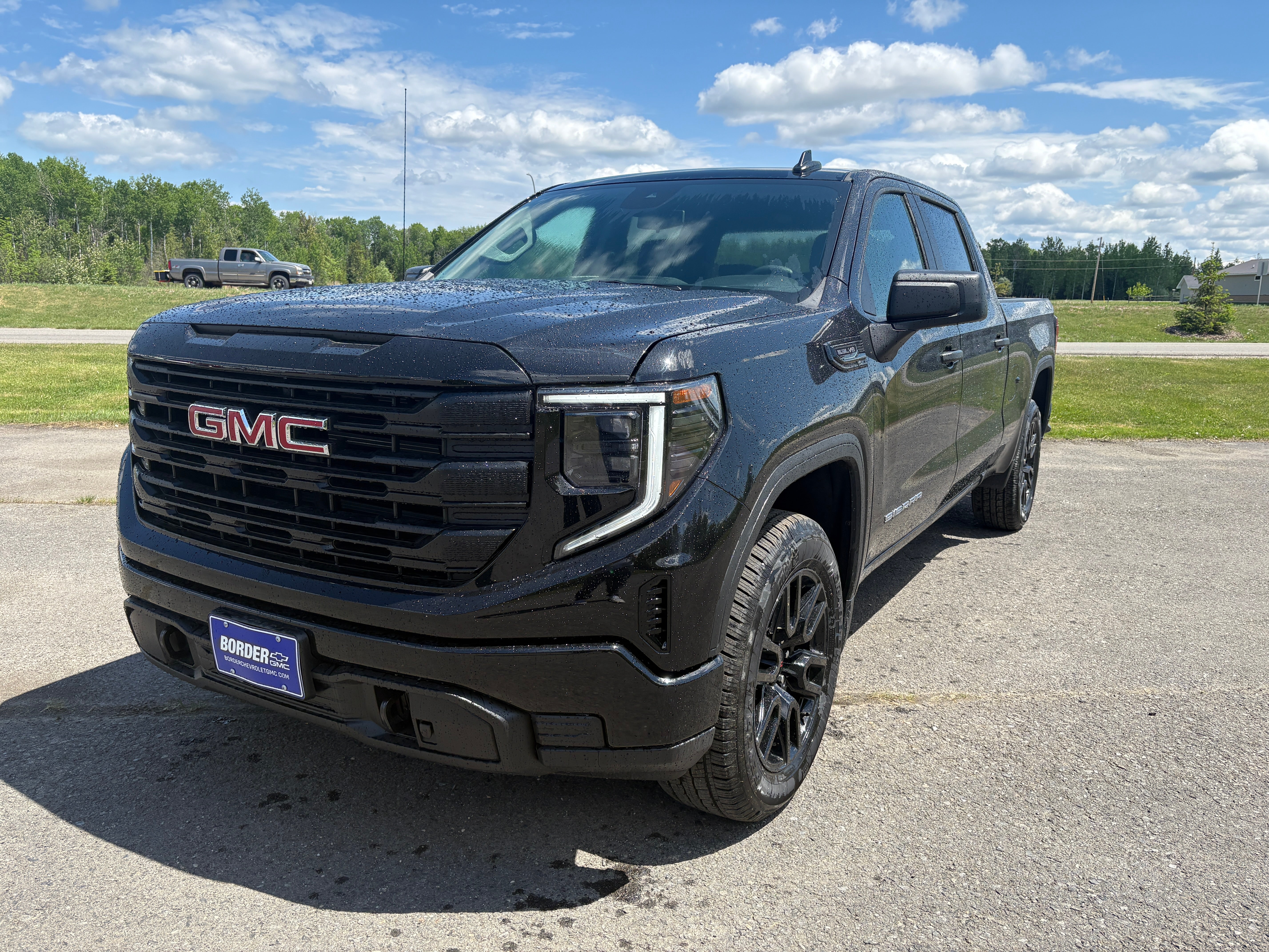 2026 GMC Sierra 1500 Pro in Onyx Black — front three-quarter view