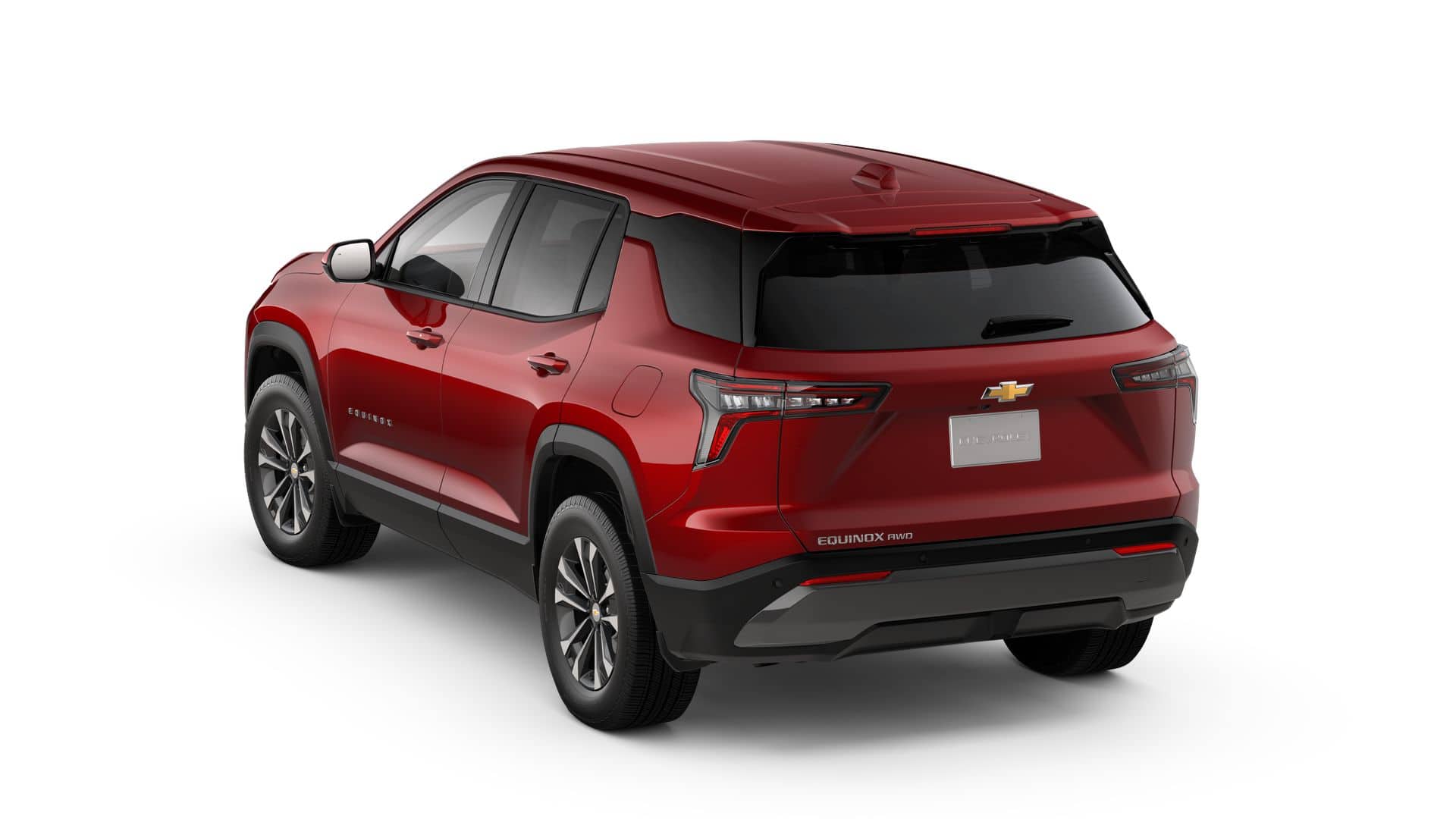 2027 Chevrolet Equinox LT in Radiant Red Tintcoat — front three-quarter view